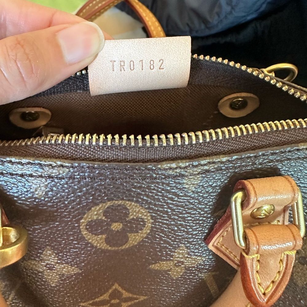 EUC Louis Vuitton LV Mini Nano Speedy HL Top Handle with Crossbody Strap + Lock - Picture 9 of 15